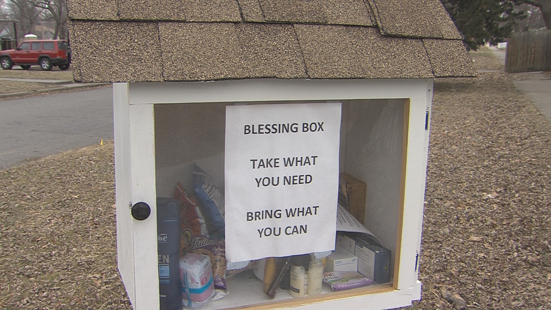 Blessing Boxes filling needs of Topeka community