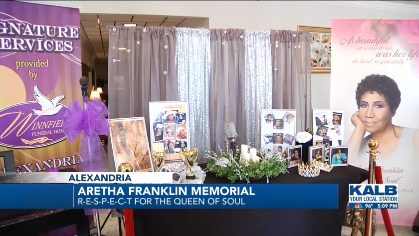 Winnfield Funeral Home holds memorial for Aretha Franklin