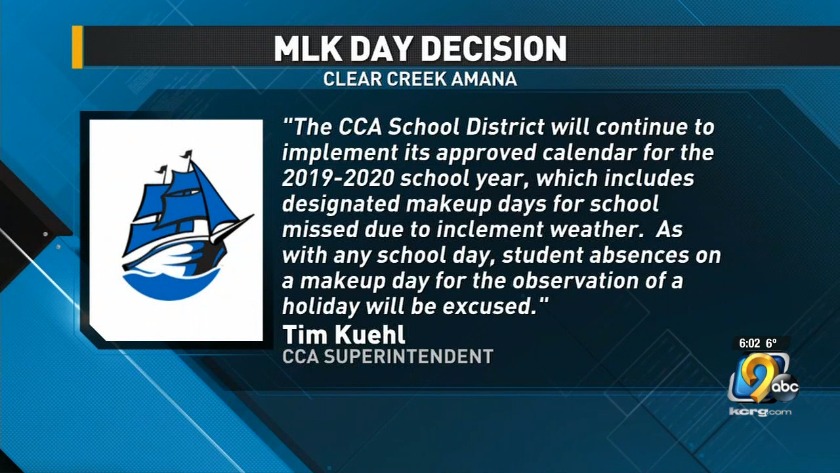 Outraged parents start petition after CCA schools not observing MLK Day