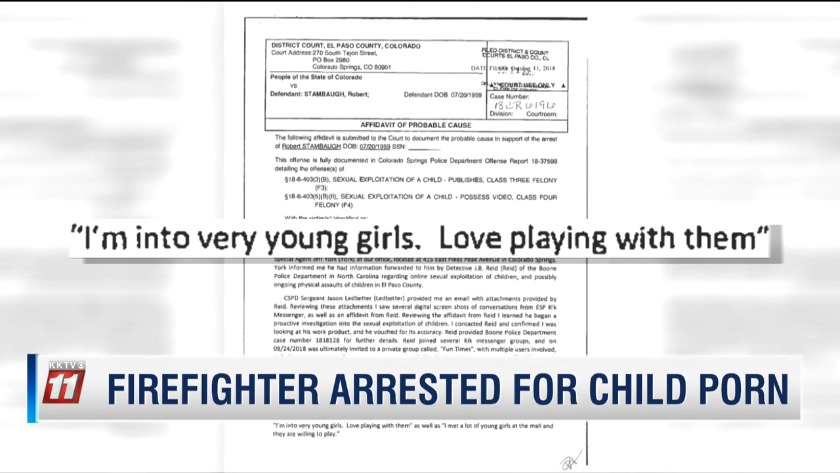 Girls Pourn - VIDEO: Firefighter arrested for child porn