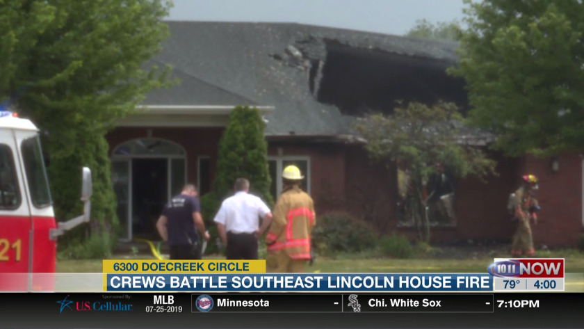 Crews Battle Southeast Lincoln House Fire