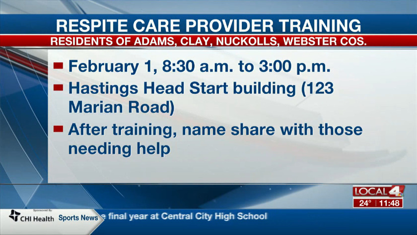 Respite care givers to be provided free training session