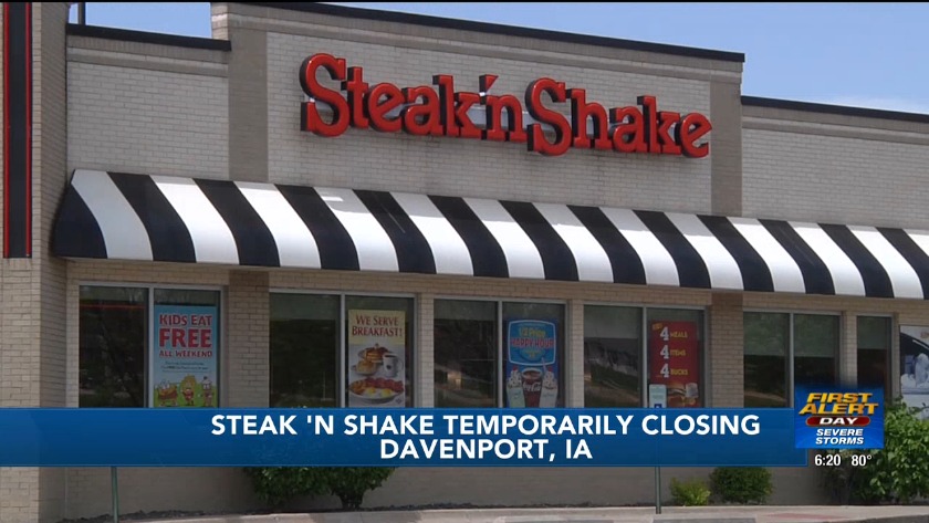 Davenport Steak N Shake Closes Temporarily Citing New Franchisee Opportunity Davenport Steak N Shake Closes Temporarily Citing New Franchisee Opportunity