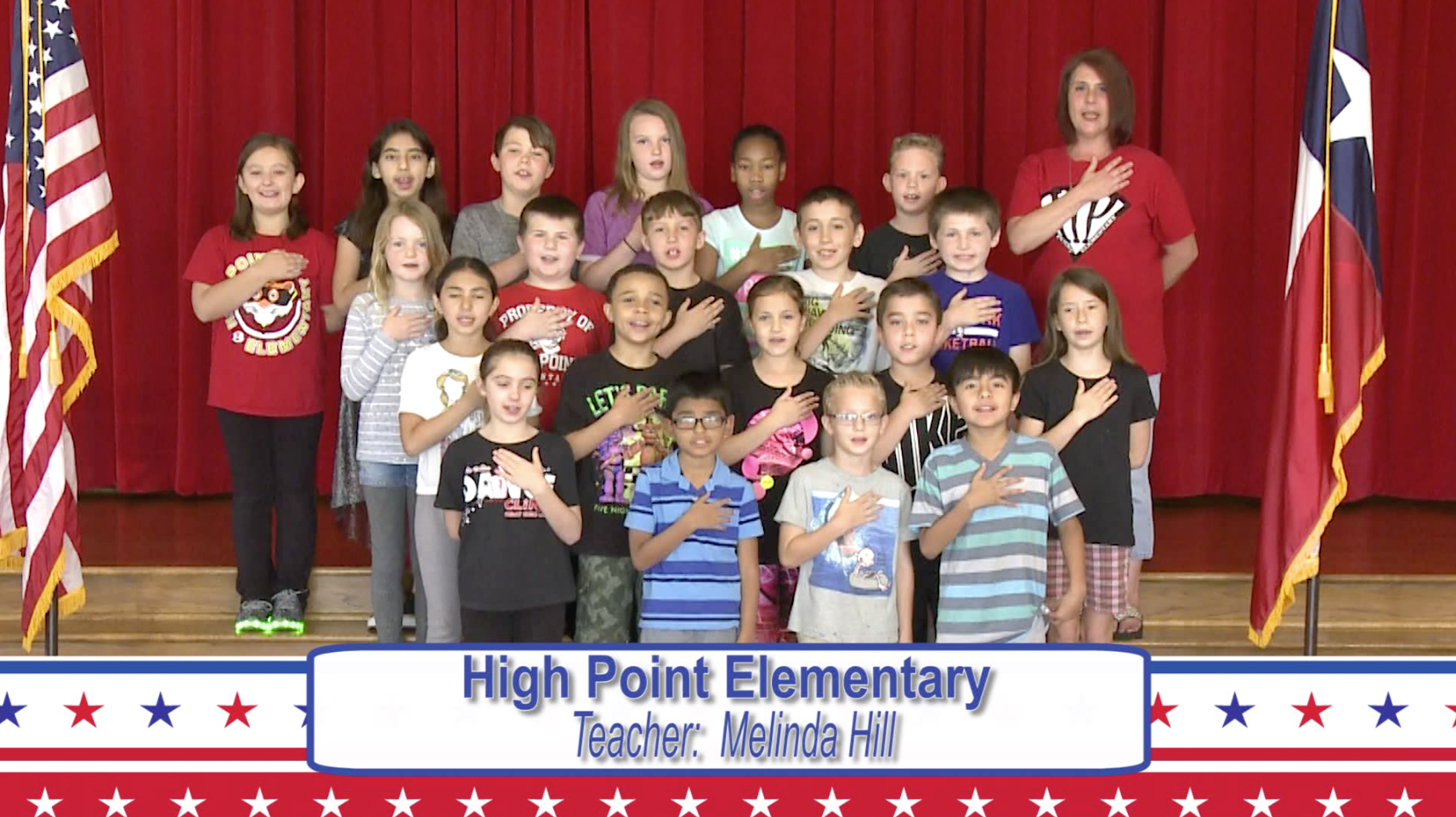 Daily Pledge High Point Elementary Mrs. Hill's Class