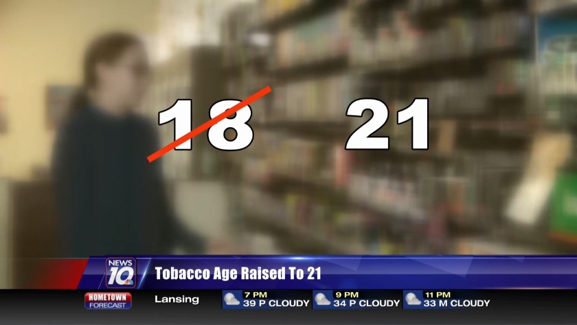 Federal law and proposed state law will raise smoking age to 21