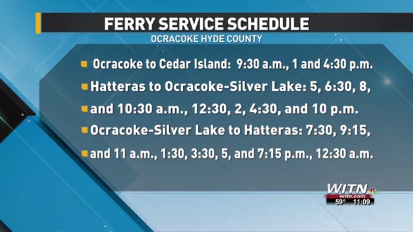 NCDOT Adjusting Ocracoke Ferry Schedule