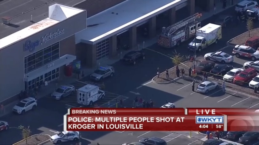 2 dead, suspect apprehended following shooting at Kroger near Louisville