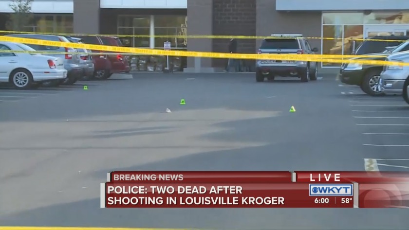 2 dead, suspect apprehended following shooting at Kroger near Louisville