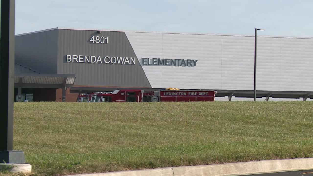Leaders celebrate opening of Brenda Cowan Elementary School with ribbon