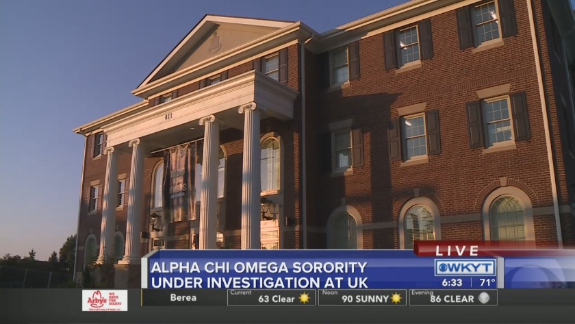 University of Kentucky investigating Alpha Chi Omega sorority chapter