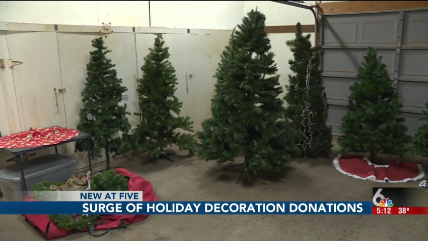 Heartland Flood Christmas Tree Donations At Offutt Double