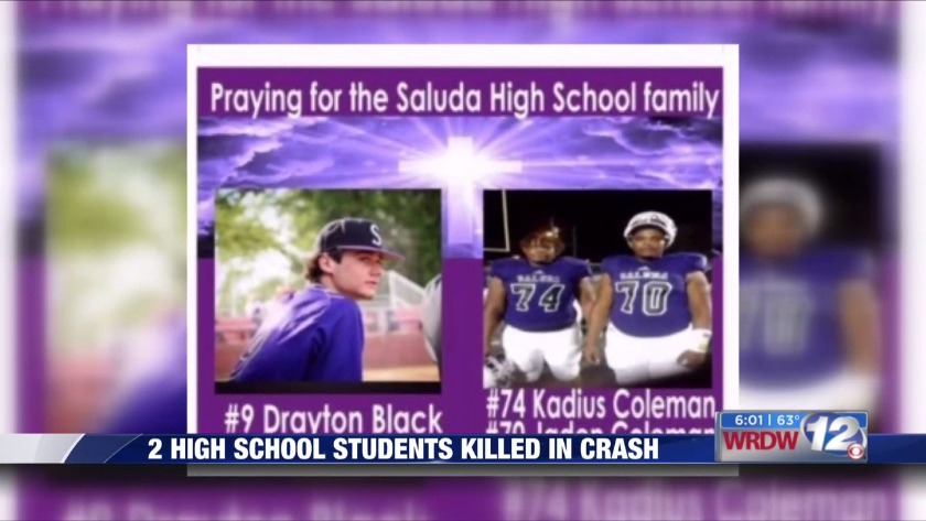 Saluda High teens killed in crash, coroner confirms