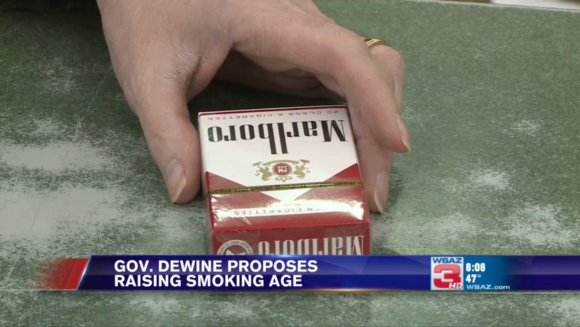 Gov. DeWine proposes raising Ohio's legal age to buy cigarettes to 21